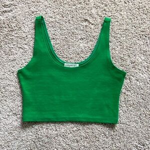 freeme • Kelly Green Ponte Crop Tank